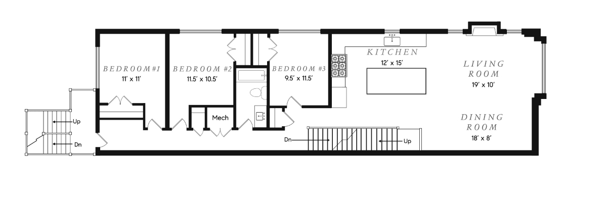 Floor plan 2nd floor 2W 2125